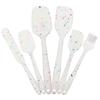 6Pcs Food Grade Silicone Non-Stick Butter Cooking Spatula Set Cooking Pastry Scraper Brush Kitchen Tools Cake Baking Mixing Tool