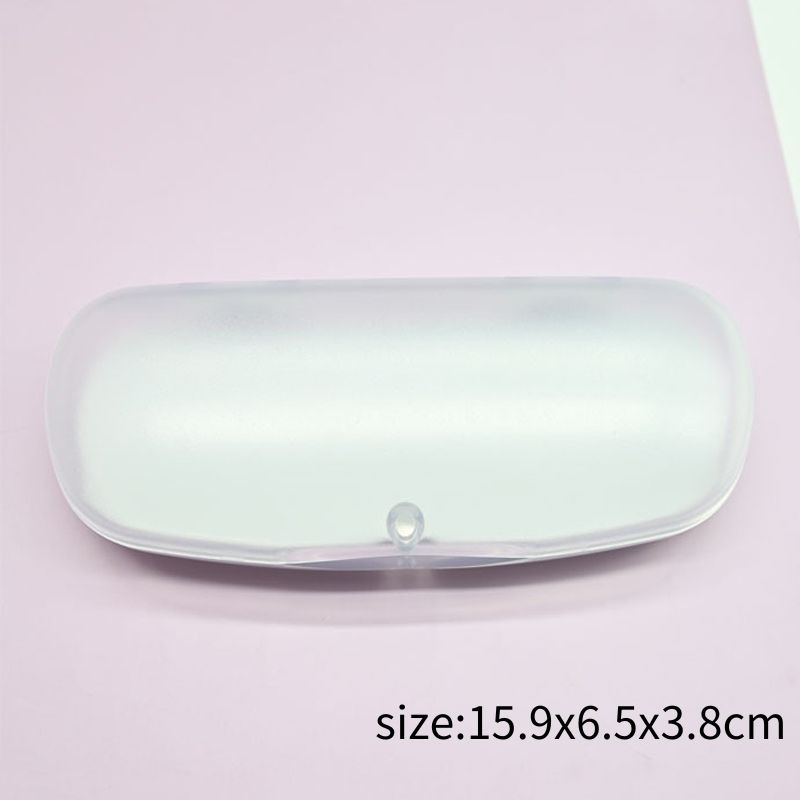 Transparent Glasses Case Plastic Glasses Storage Box Simple Portable Students Glasses Cover Flat Mirror Myopia Sunglasses Case