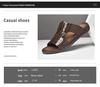Men's Korean Style Embossed Cowhide Flip-Flops - Crocodile Pattern Single Strap Beach Sandals