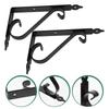 Wooden Shelf Brackets Triangle Wall Mounted Corner Braces Floating Shelf Support Hardware for Home Office