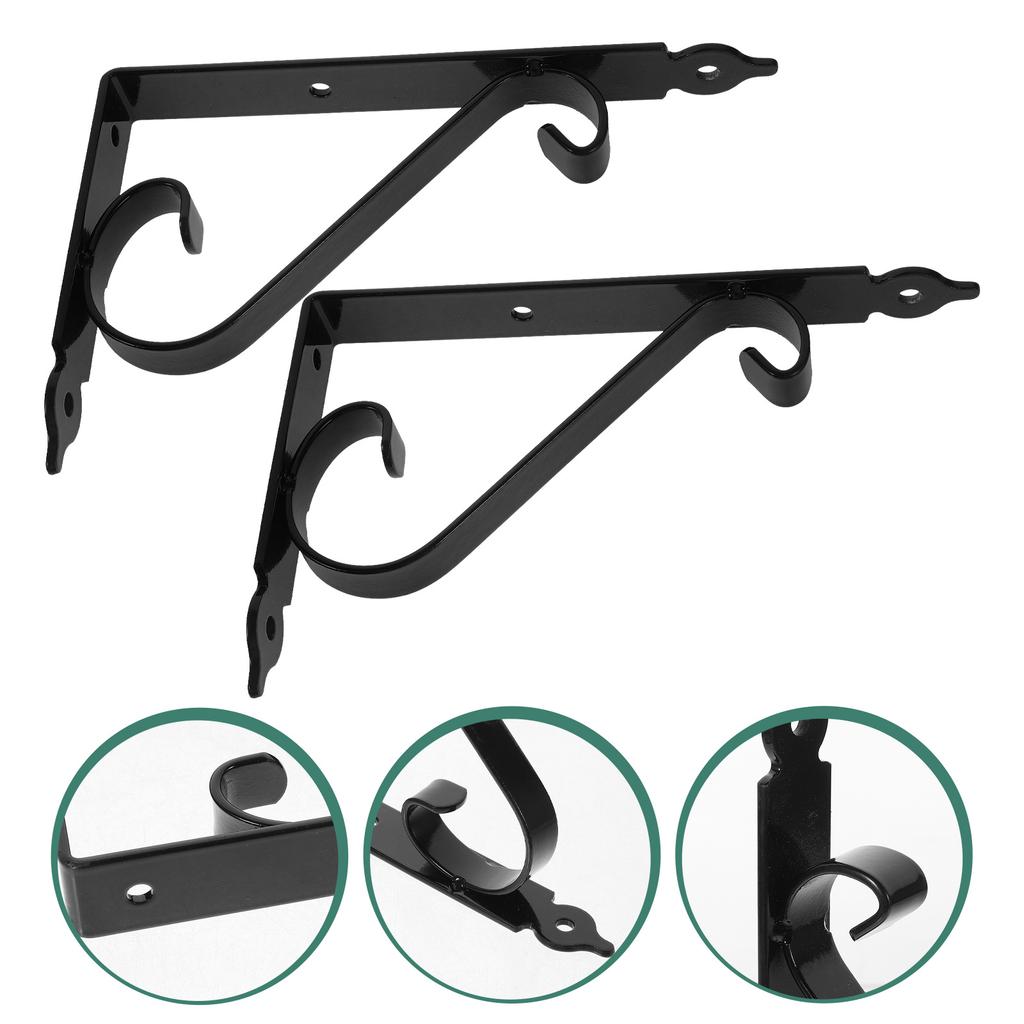 Wooden Shelf Brackets Triangle Wall Mounted Corner Braces Floating Shelf Support Hardware for Home Office
