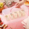 Rectangular Bread Box Keeper Multifunction Food Storage Loaf Cake Container for DIY