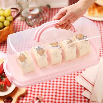 Caja Rectangular para Pan Conservador Multifunción Almacenamiento de Alimentos Contenedor para Pan y Pasteles para Bricolaje