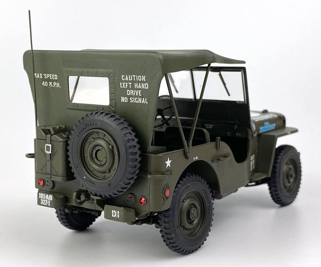 PLATZ Italeri US Army Ton 4x4 Truck 80th Anniversary Paint Stencil Sheet Included Plastic Model IT3635SP 1/24 1/4