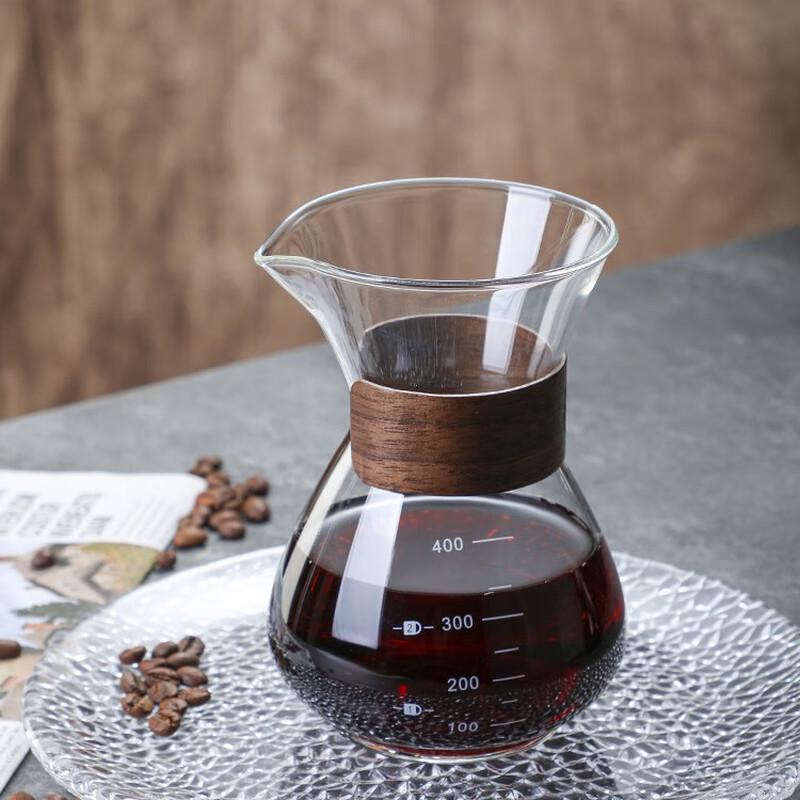 Set Cafetiera pour-over in Vetro con Filtro