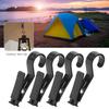 4pcs Tent Tarp Hook Clips Multipurpose Portable Hanging Tarp Hook Clip for Outdoor Activity