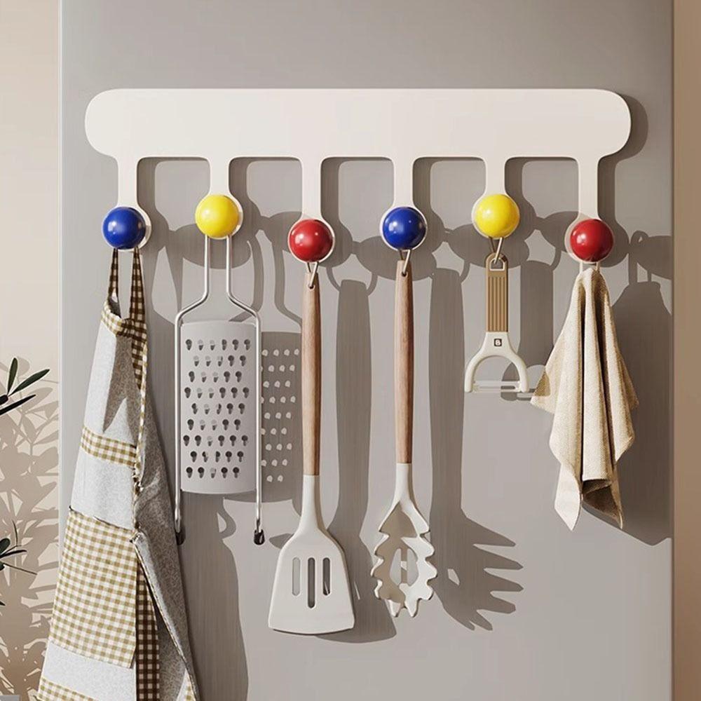 Non Punching Dopamine Magnetic Hook Wall Mounted Clothes Hanger  Refrigerator