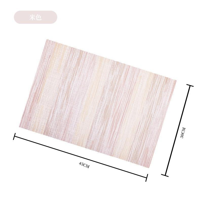 Modern Nordic simple style PVC placemat hotel western food mat non-slip and anti-scalding dining table insulation mat advanced sense