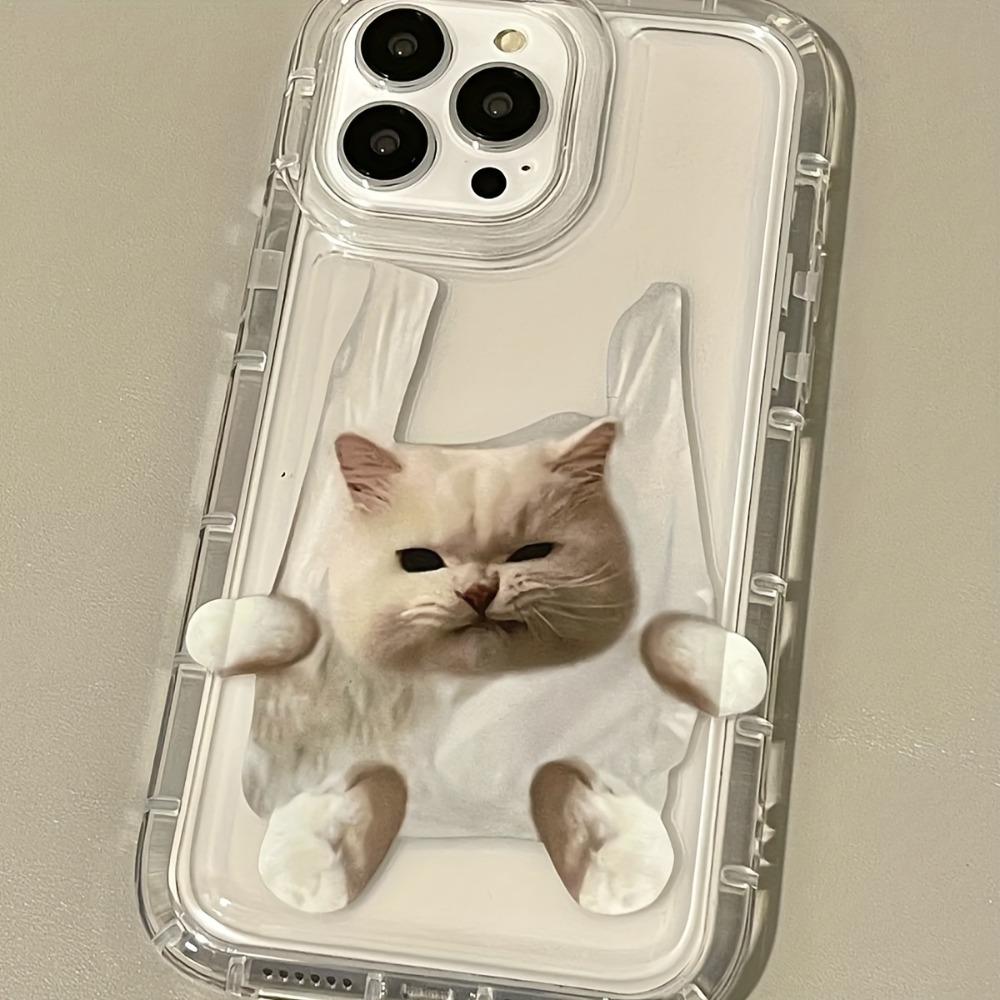Bag Dog Bag Cat Transparent Phone Case Suitable for iPhone17 16 15 14 13 12 11Pro/ Max /Plus Anti-fall and Shockproof Back Cover
