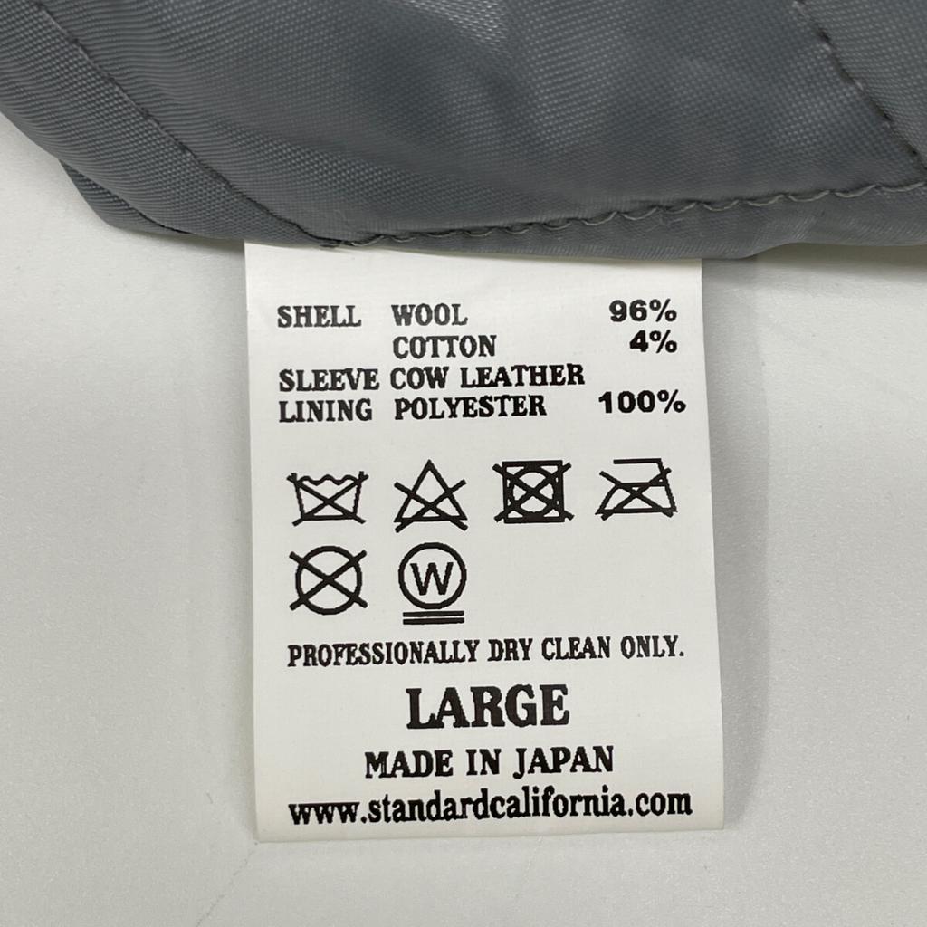 STANDARD CALIFORNIA 21AW Black x Orange SD Versity Jacket Jacket L Black/OrangeUsed