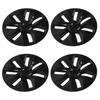 4 stk 19in Hjulkapsel Matt Svart Sporty Design Erstatning for Tesla Model Y 2020?2022