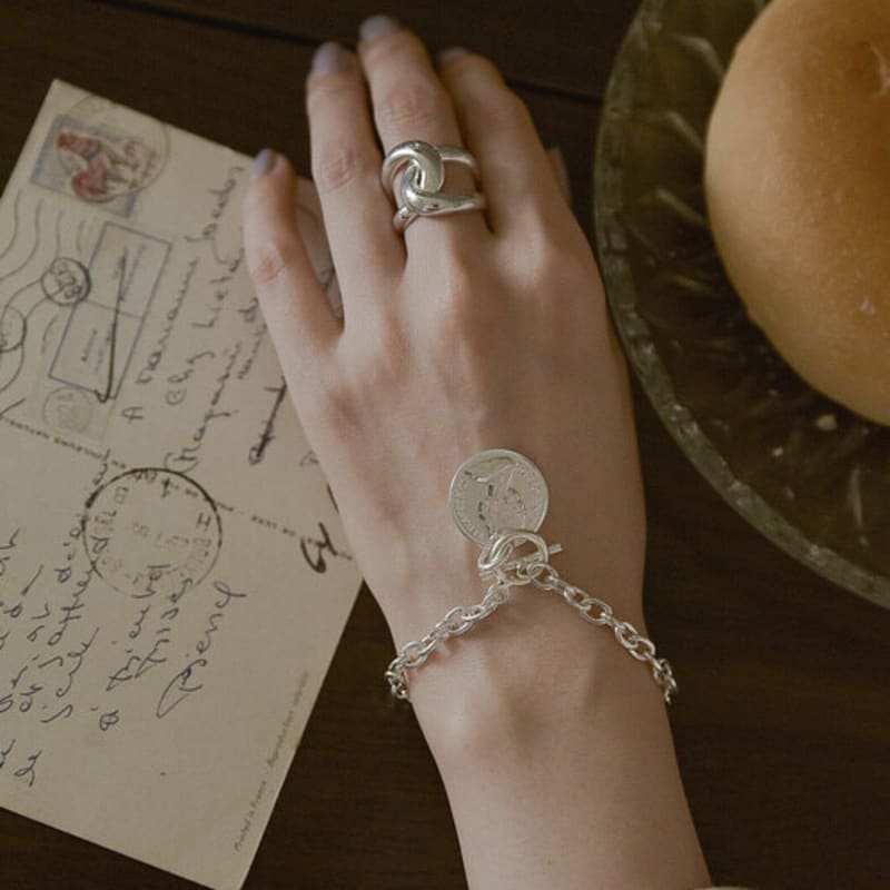 Retro Finger Rolling Coin Bracelet