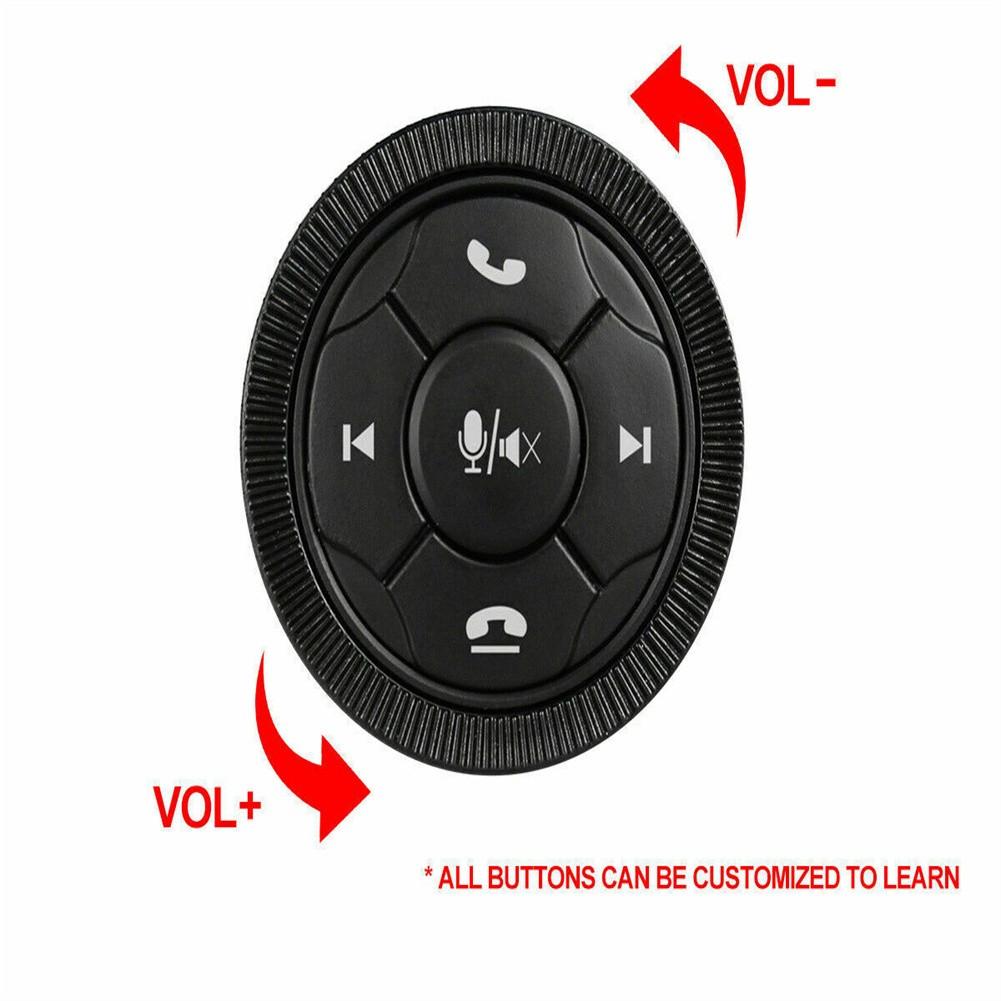 Black Steering Wheel Controller Wireless Phone Media Button Remote Customize Button Steering Wheel Control Car Radio G