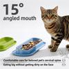 ABKP-Multi-Cat Home 4Pack Long Pet Food Bowls Large Capacity Non-Slip Easy Clean Dishes Indoor & Outdoor Feeding