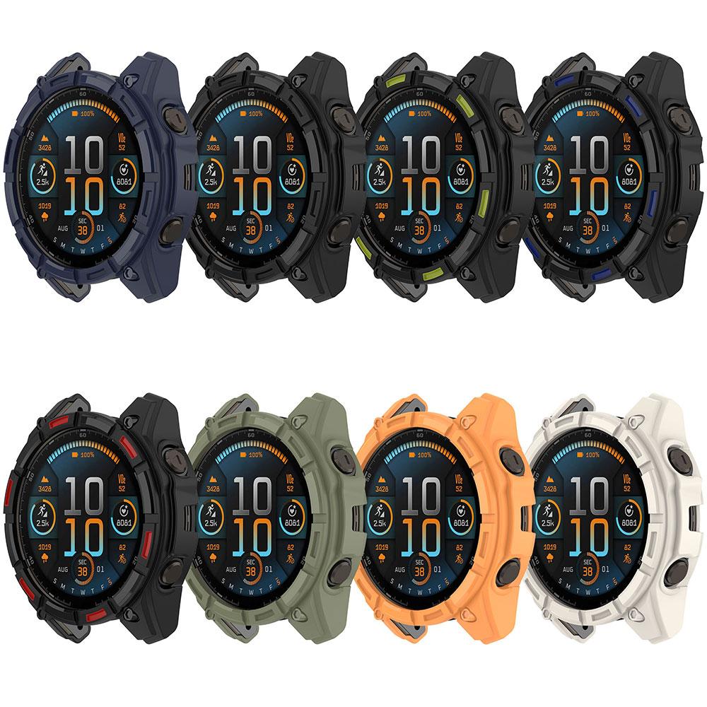 Silicone Watch Cover for Garmin Fenix8 Solar 51MM 47MM Band Smart Watch Replacement Shell Garmin Fenix 8 Solar Protective Case
