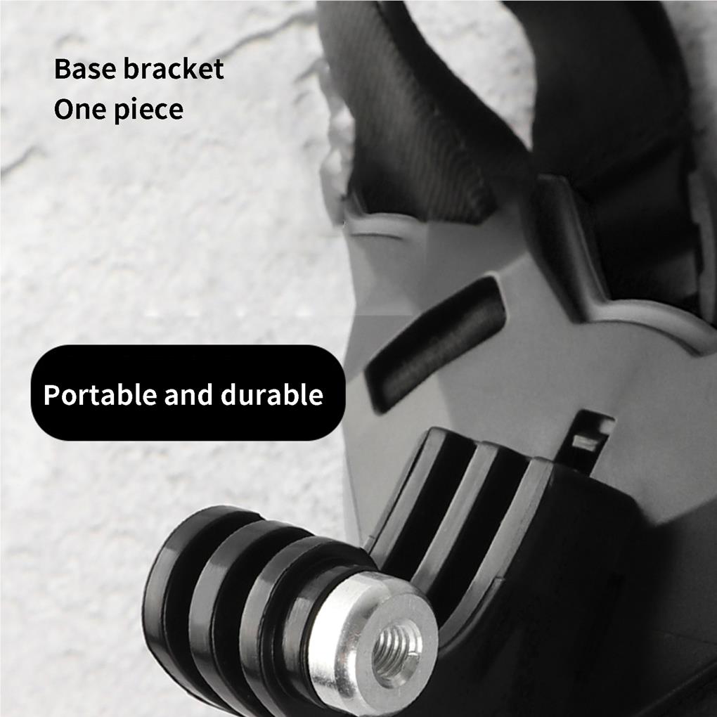 Motorcycle Chin Bracket Wear-resistant Shockproof Camera Holders Adjustable Lightweight Mount Holder Adults Supplies