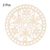 2 Stück Runder Korbboden Häkelkorb-Basis Holzkorbboden 5,5" Häkeltaschenboden für DIY Korb Häkeltasche Weben