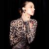 Women's Printed Round Neck Long Sleeve Sexy Spice Club Fashion Senior Leopard Print Sheath Dress