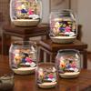 NEW Plastic Clear Round Fish Bowl Aquarium Keeper Tank Vase Pot Biotope Aquariums Tabletop Ecological Fish Tank Fall-resistant