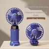 OEING Foldable Handheld USB Mini Fan with Digital Display