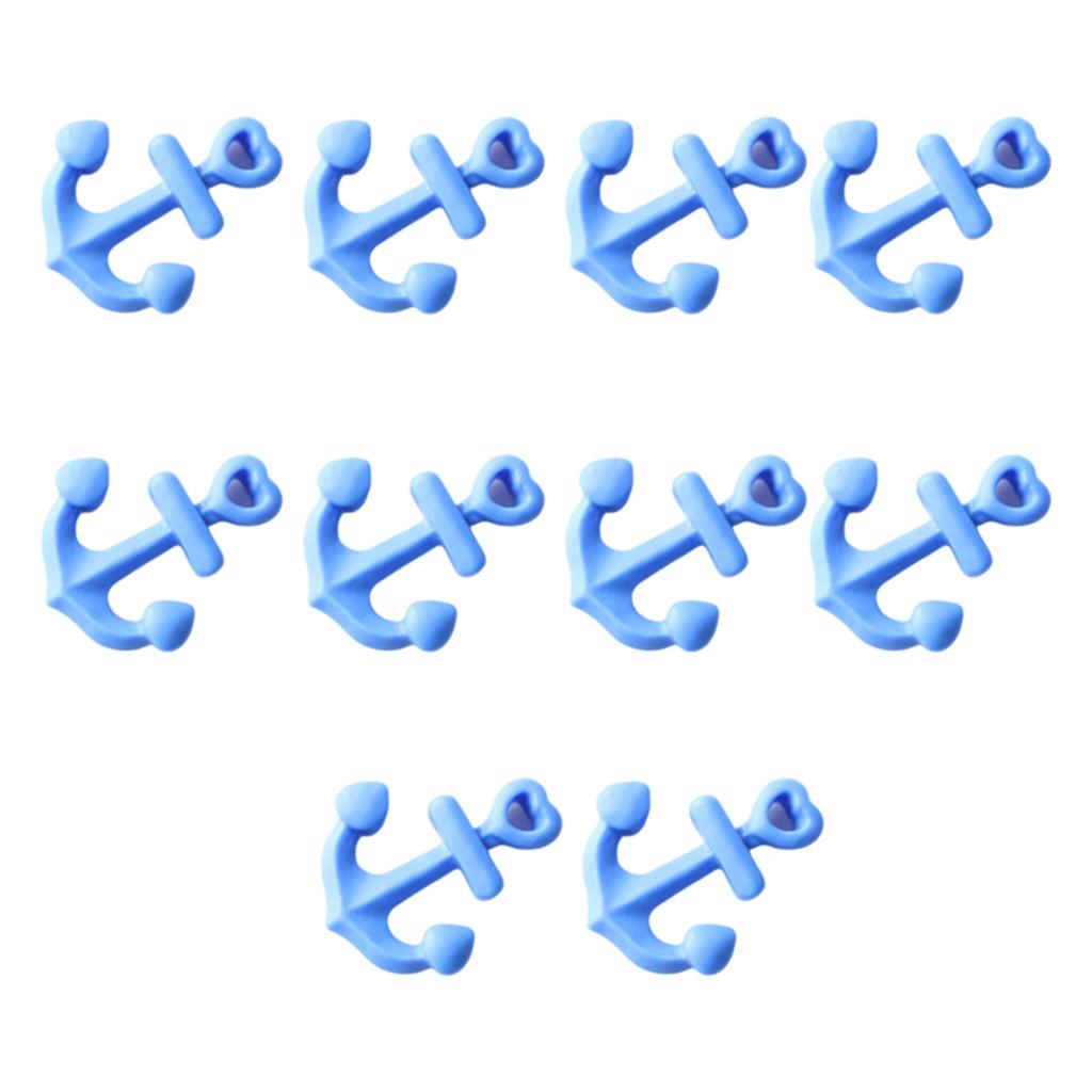 Packung mit 10 Resin Meerestier-Stilen Flatback-Dekorationen für Kreativprojekte