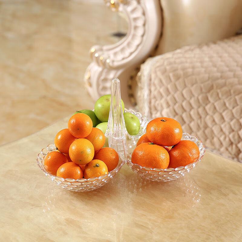 Luxury Multi-Layer Transparent Plastic Fruit Plate for Living Room
