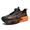 Sports and Leisure Shoes, Men's Shoes, Marathon Oversized Air Cushioned Shoes, Fly Woven All Season Rubber, Wear-resistant, Anti