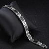 10MM Wide Chain Men's Bracelets Stainless Steel with Magnetic Hematite Stone Bracelet for Men Male Jewelry Healthy Care Bangles