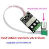 DC Motor Speed Controller 6V-28V Adjustable Knob Easy Installation Compact Size for DIY Electronic Model Car Projects