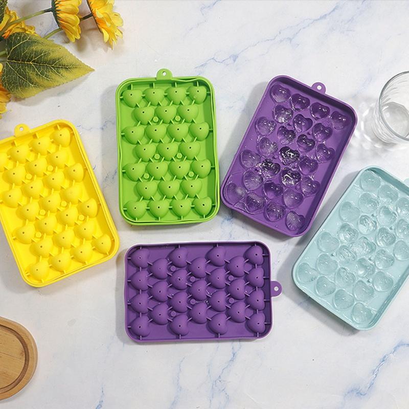 25 Grids Silicone Ice Ball Mold with Lid Easy  Treats for Gatherings