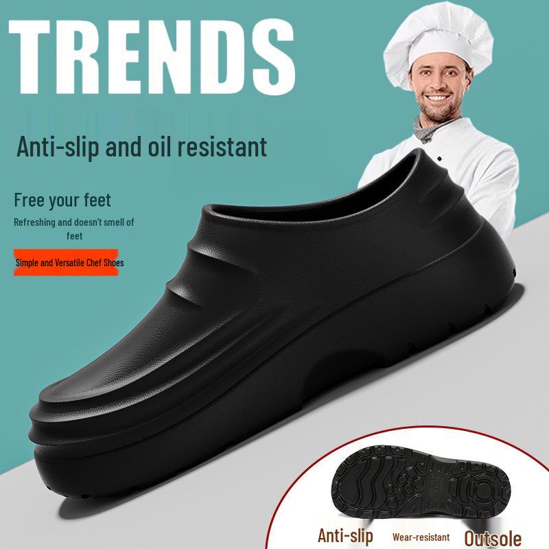 Spring/Summer Couple's One-Piece EVA Shoes: Comfortable, Casual, Puff Design, Non-Slip Sole.