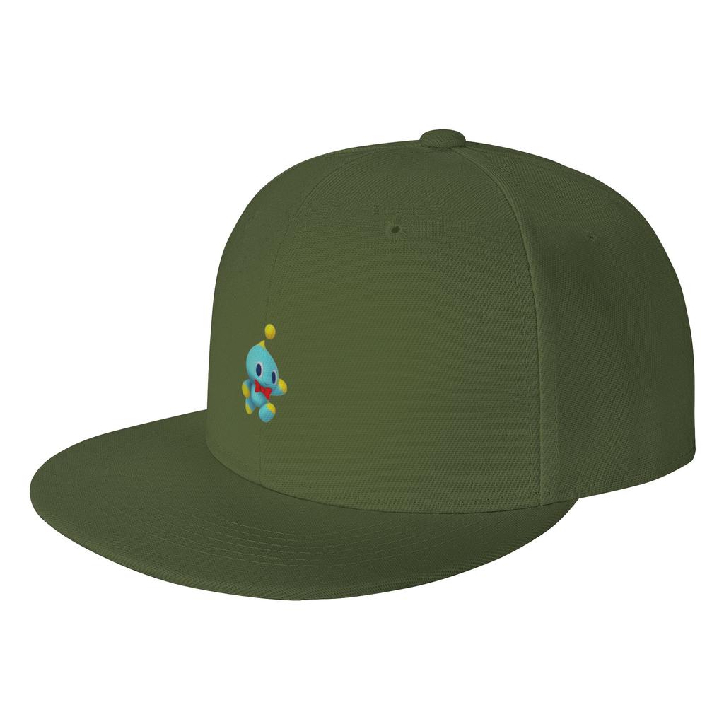 Fashion Chao Sticker Blue Guy Flat Brim Sun Hat Unisex Brand Unisex Caps