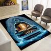 Tappeto Stampato Buddha Tappetino per la Preghiera nel Tempio Tappeti per Aree Buddiste per Camera da Letto Soggiorno Ingresso Antiscivolo Tappeto Yoga GYM Lounge