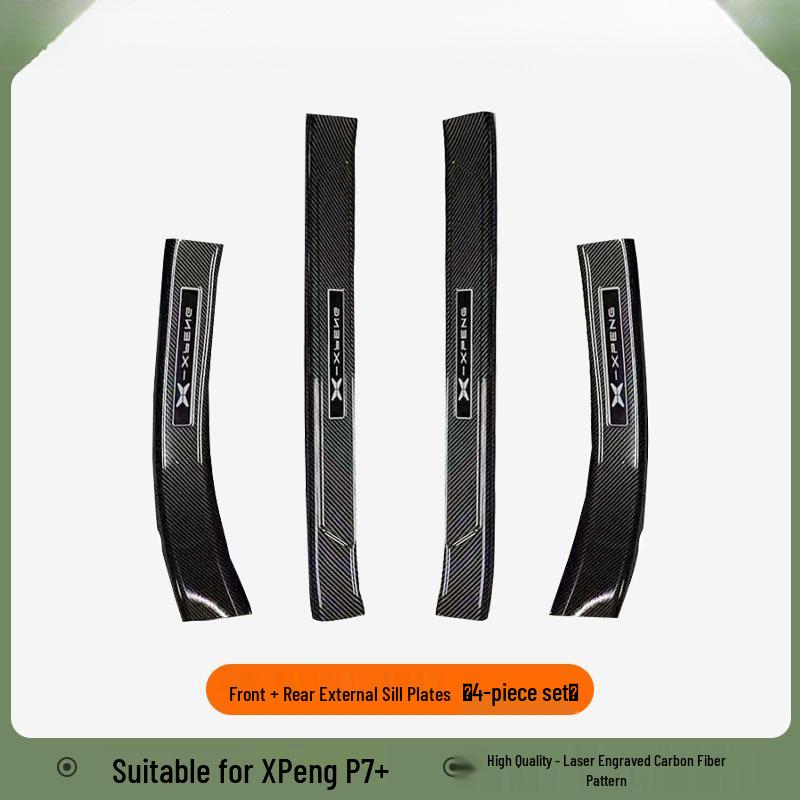 Xiaopeng P7+ Interior Essentials: Full Set of Door Sill Protectors & Trunk Liner Accessories