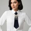Choker Long Necktie Black Shirt Tie Retro Bow Tie  Women