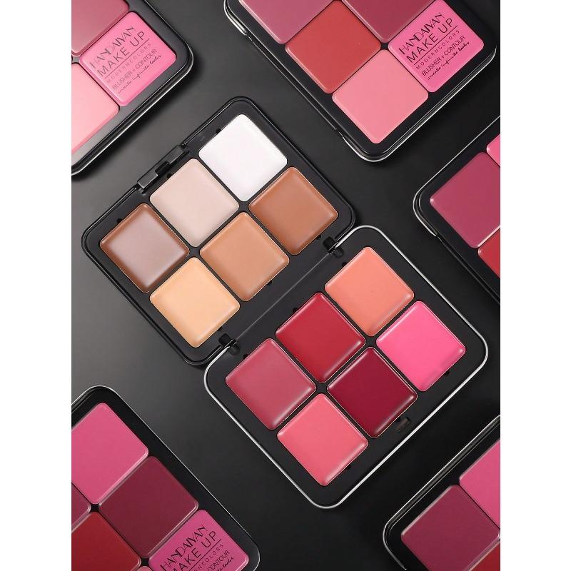 12-Color Metal Blush Palette, Multi-Functional Long-Lasting Natural Makeup Effect, High Pigmentation Concealer Contour Palette For Daily Makeup