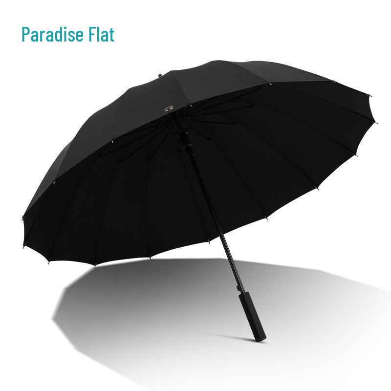Paradise 16-Rib Extra Large Business Umbrella - Semi-Automatic, Double Person, Sun & Rain Protection with Long Handle