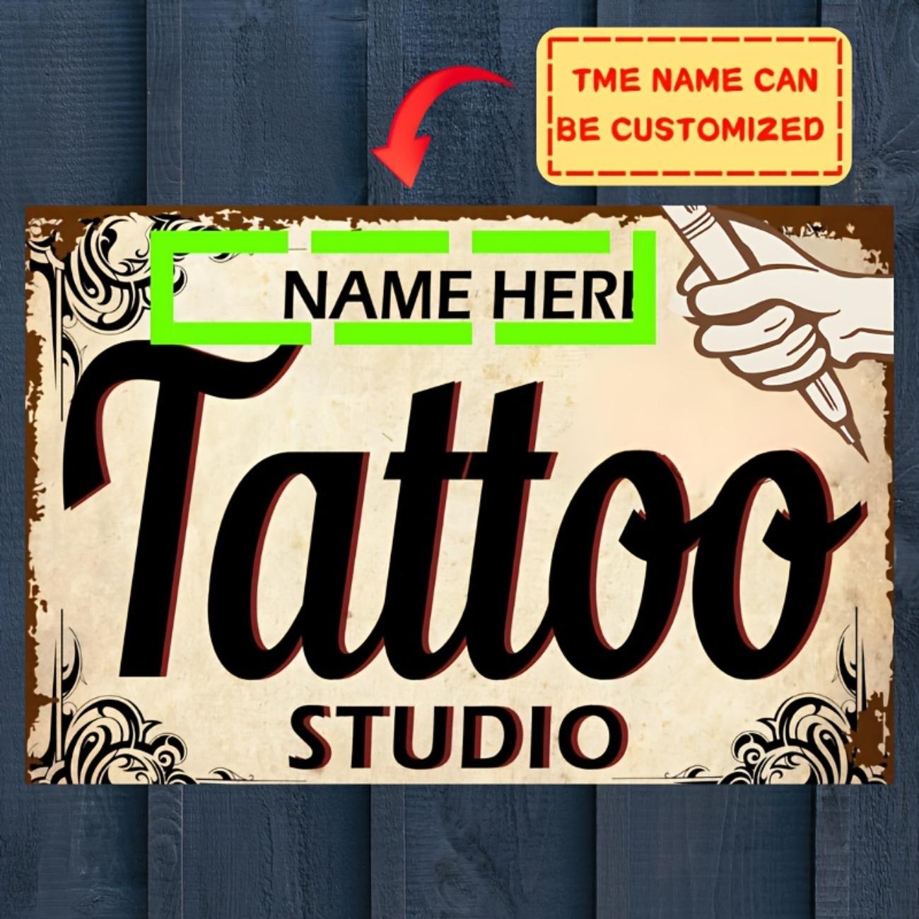 Custom Metal Sign for Man Cave Bar Pub Garage Tattoo Studio Man Cave Wall Art Decor Personalized Tin Sign Retro 1pc белый