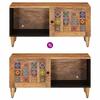 Coffee Table Natural 80 X 50 X 40 Cm Solid Mango Wood