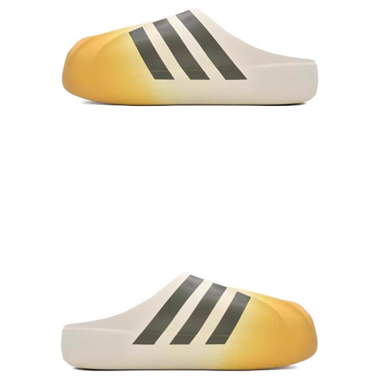 Adidas Originals Adifom Superstar Mule Comfortable Anti-Slip Closed-Toe Slippers Unisex Slippers Yellow White Black JP5687