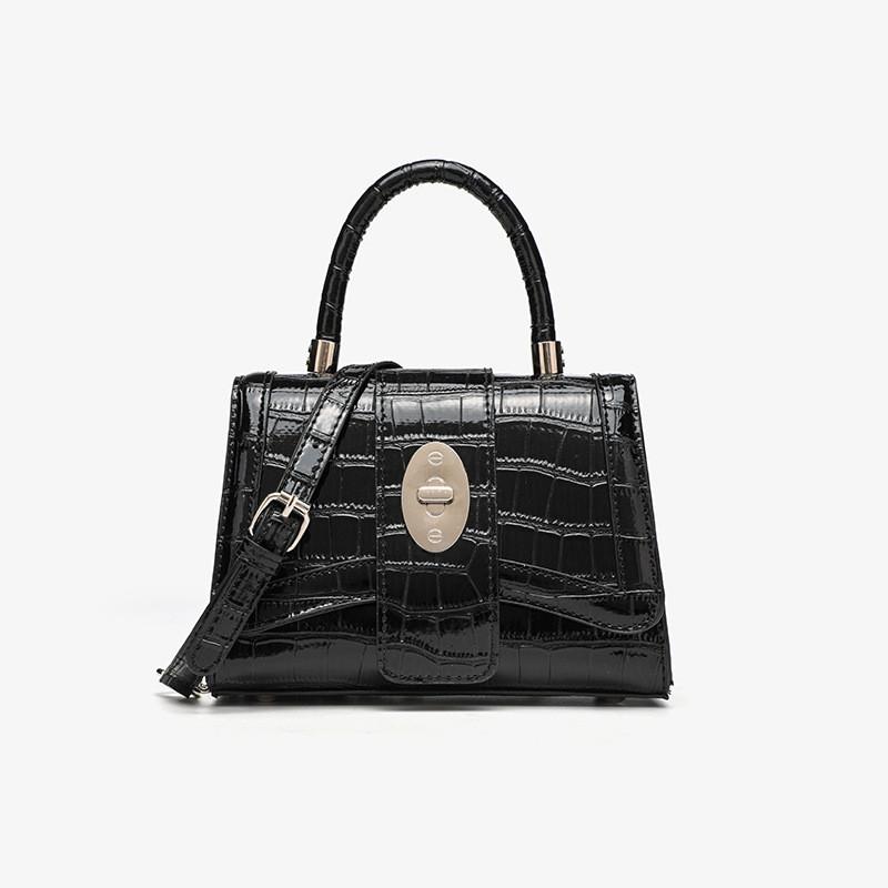IELGY Ladies Messenger Bag Crocodile Pattern Casual All-Match Small Square Bag