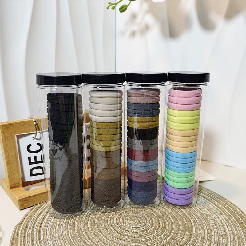 20 canned mixed towel rings without seams High elastic hair rings Soft adult students tie hair ponytail leather ribs