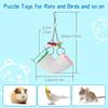 Parrot Hamster Foraging Pipe Chew Toy Bird Cage Accessory