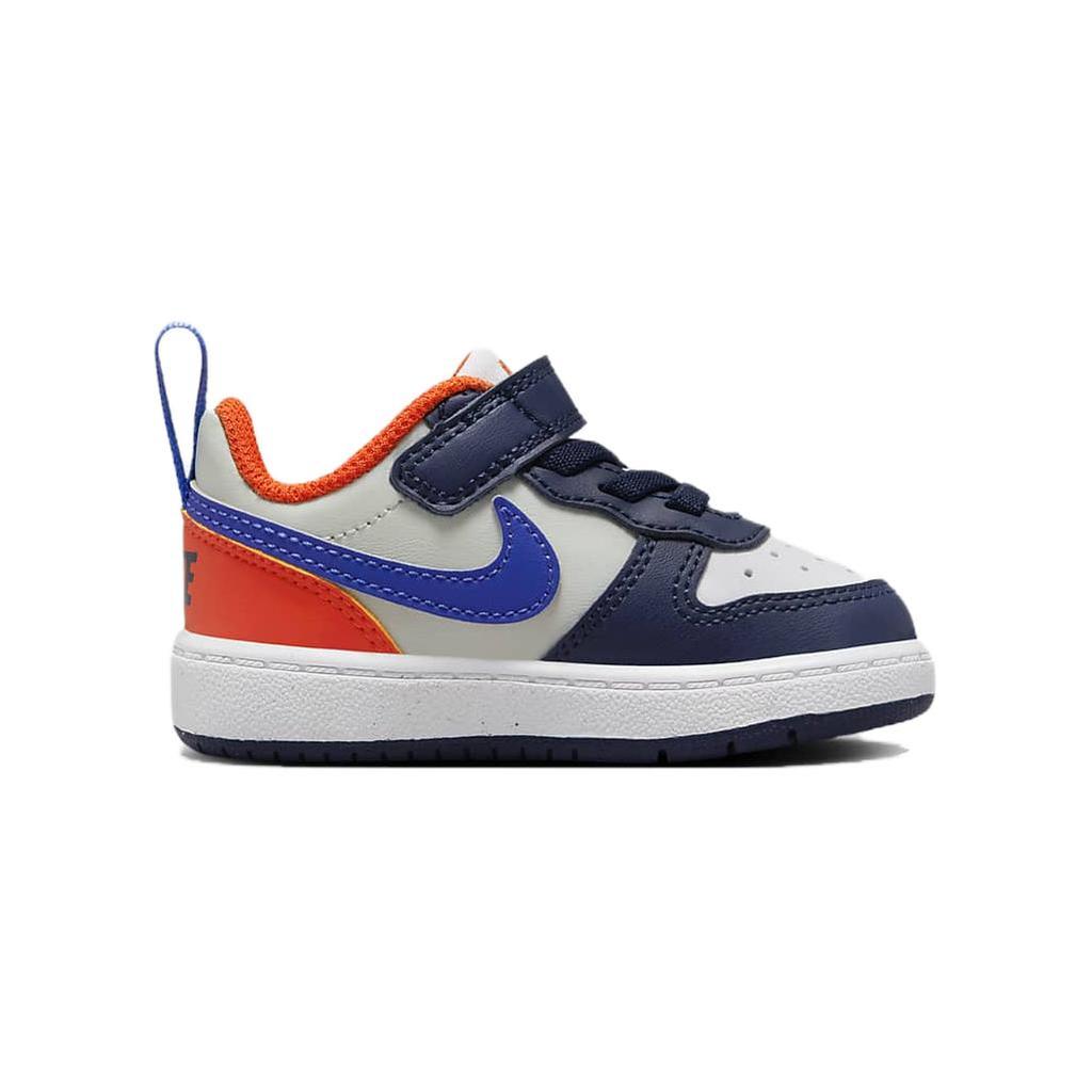 Nike Court Borough Low Recraft TD Midnight Navy Team Orange Baby Sneakers White Light-Silver Hyper-Royal DV5458-401
