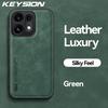 KEYSION Luxury Retro PU Leather Phone Case for OPPO Reno16 Pro 5G Silicone+PC Shockproof Phone Cover for OPPO Reno16 F 16 FS 5G