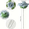25Pcs Gift Box Foam Pe 3.15 Inch Rose Flower with Stem Simulation Artificial Flower