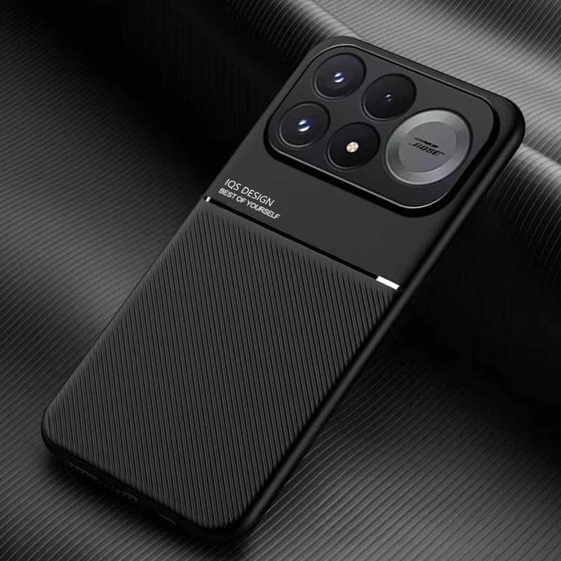 Soft Leather TPU Frame Lens Protect Back Cover For Xiaomi Poco F9 Ultra F9Ultra Case Car Magnetic Holder Funda Coque