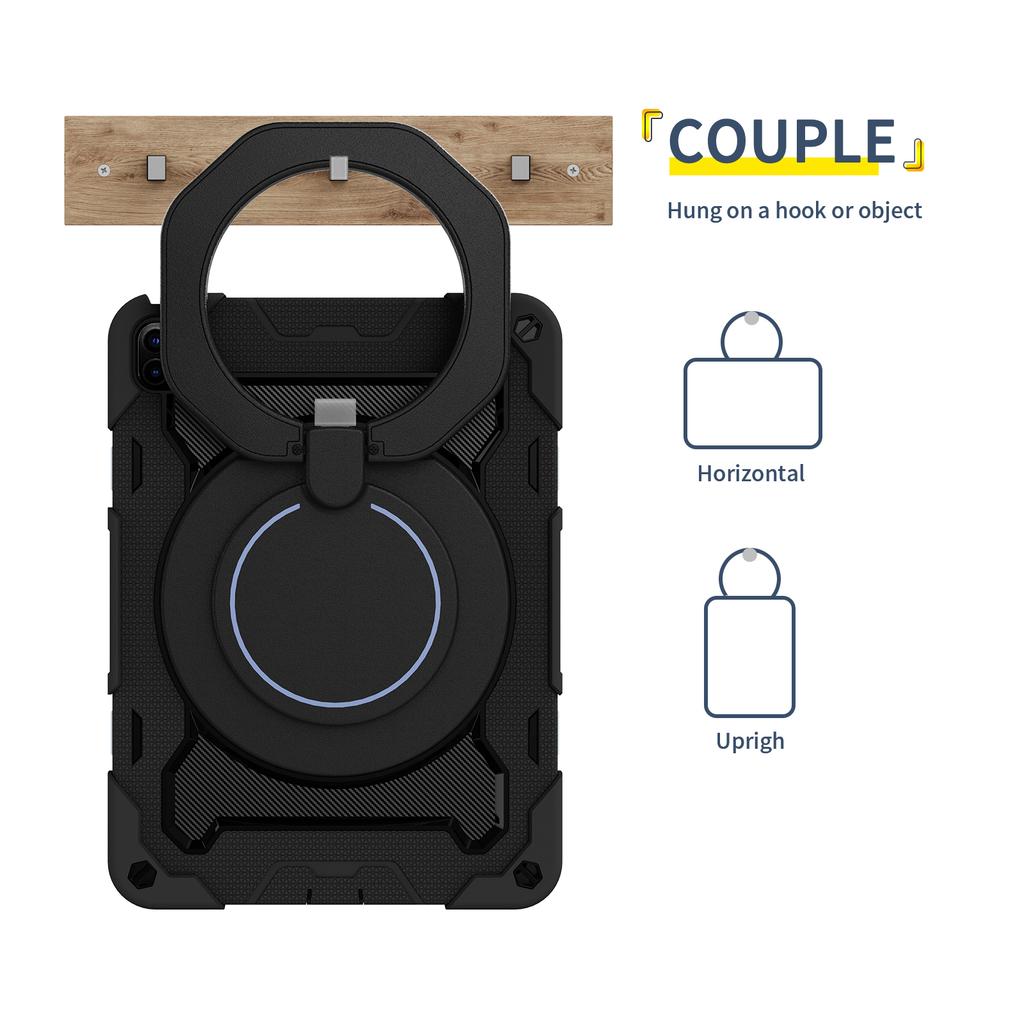 Stand Handle Grip Case For iPad Air 4 5 Pro11 2018-2022 1-2-3-4th 10.2 7-8-9th Gen Air 3 2 Pro 10.5 9.7 2017 2018 Rotating Cover