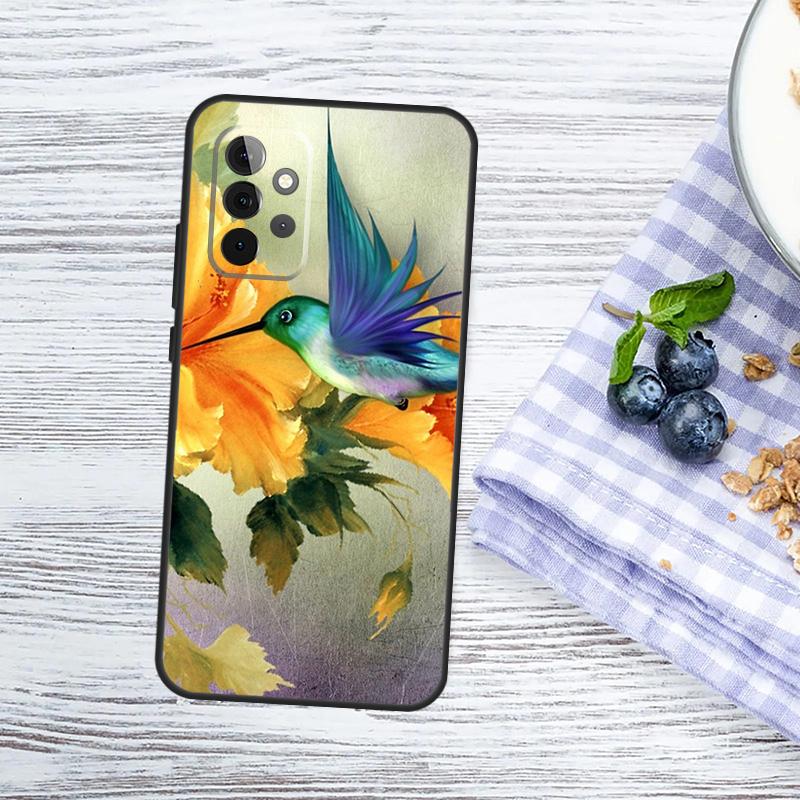 Hummingbird Cover For Samsung Galaxy A15 A25 A35 A55 A53 A33 A13 A52 A32 A12 A51 A71 A14 A34 A54 Case