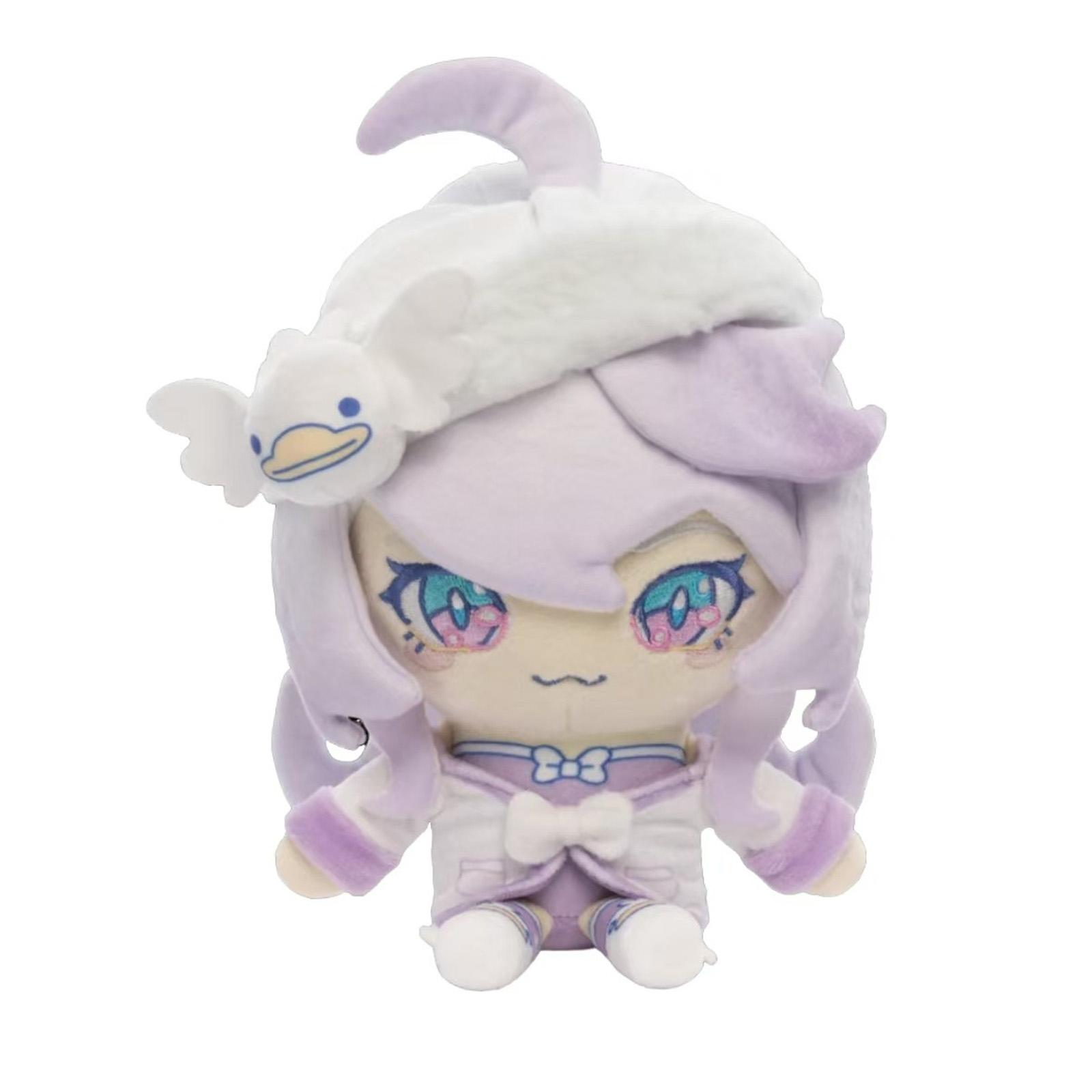 

Anime- Purple Hair Girl Plush Toy With Accessory, Cute Kawaii Character Stuffed Doll, Soft Collectible For Fans & Kids One Size